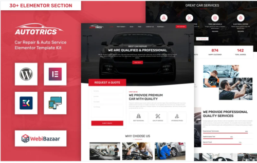 Autotrics - Automobile & Car Accessories Shop WordPress Theme