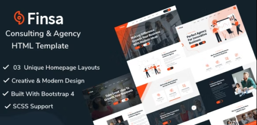 Finsa - Consulting & Agency HTML Template