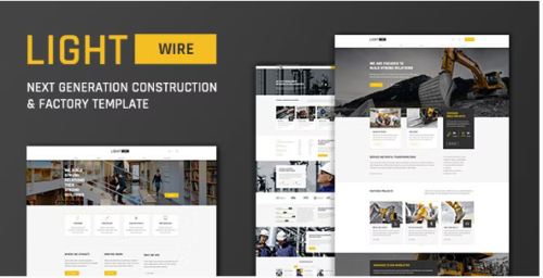 Lightwire - Construction And Industry Template