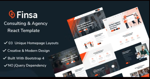 Finsa - React Consultancy & Business Template