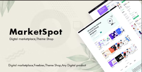 Marketspot - Digital Marketplace Template for Creative Shops