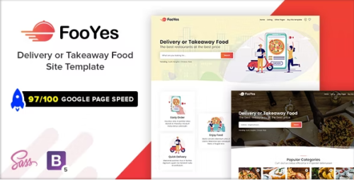 FooYes - Delivery or Takeaway Food Site Template