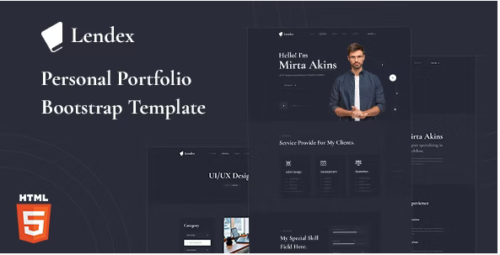Lendex - Web Developer & Designer Portfolio Bootstrap 5 Template
