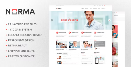 NORMA | Clean & Responsive HTML Theme