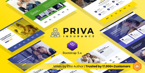 Priva - Bootstrap 5 Insurance Company Website Template + RTL Support
