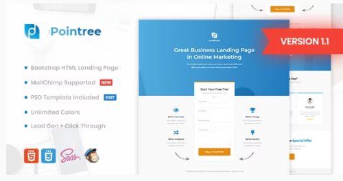 Pointree - Business HTML Landing Page Template