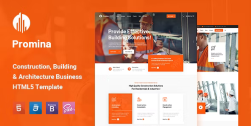 Promina - Construction and Building HTML5 Template