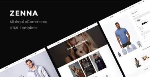 Zenna | Minimal E-commerce HTML Template