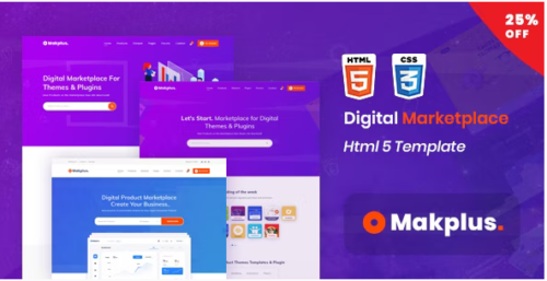 Makplus - Digital Marketplace HTML5 Template