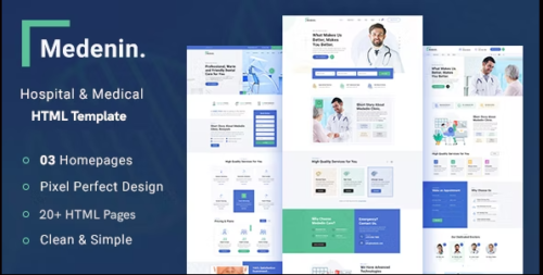 Medenin — Medical & Health Website Template