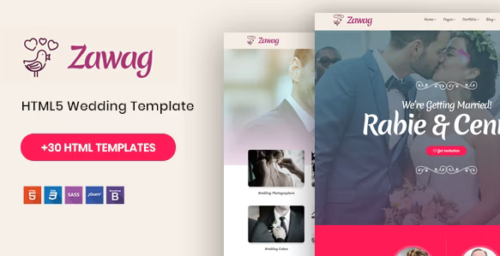 Zawag - Responsive HTML5 Wedding Template