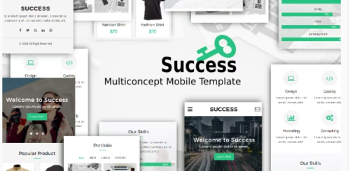 Success - Multiconcept Mobile Template