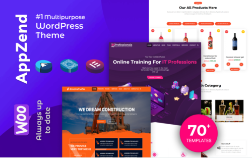 Appzend - Multipurpose Business WordPress Themes Free