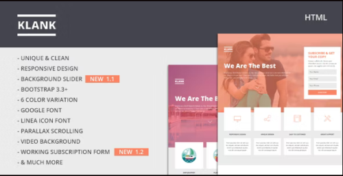 Klank | Multipurpose Landing Page With Bootstrap