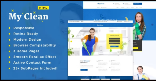 MyClean - Cleaning Company HTML5 Responsive Template