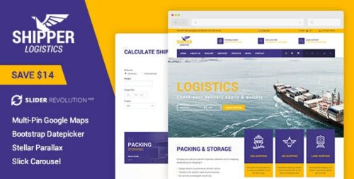 Shipper Logistic - Transportation HTML Template