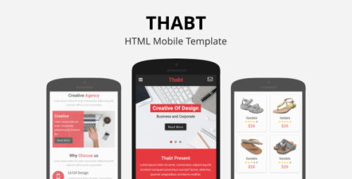 Thabt - HTML Mobile Template