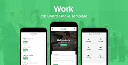 Work - Job Board Mobile Template