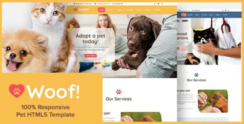 Woof! - Pet HTML5 Template