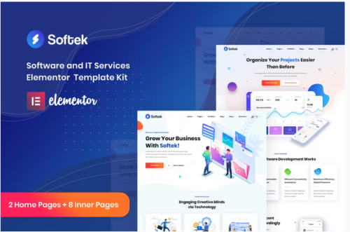 Softek - Software IT Solutions Elementor Template Kit