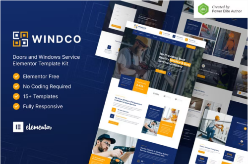 Windco – Doors & Windows Service Elementor Template Kit