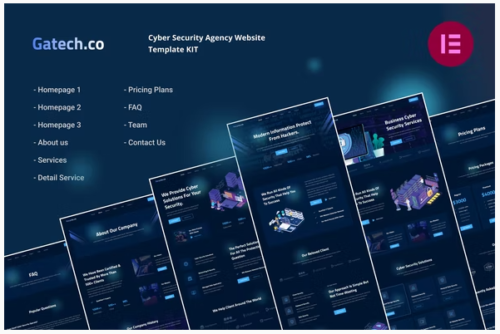 Gatech | Cyber Security & IT Management Elementor Template Kit