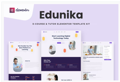 Edunika - Online Education Elementor Template Kit