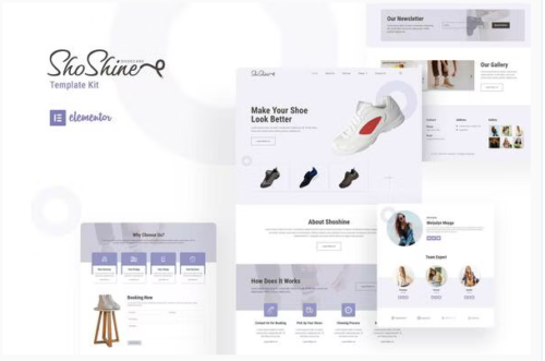 Shoshine - Cleaning Service Elementor Template Kit