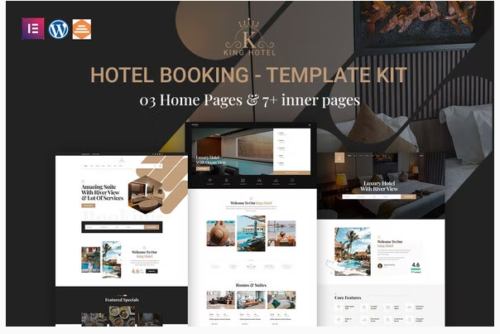 KingHo - Hotel Booking Elementor Template Kit