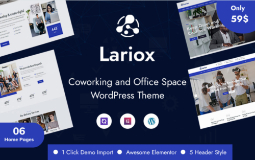 Lariox - Corporate and Business WordPress Theme