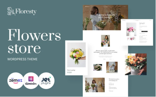 Floresty - Flower Boutique and Florist WordPress Theme