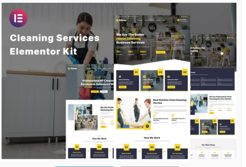 Klinta - Cleaning Services Elementor Template Kit