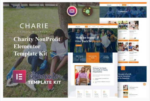 Charie - Charity NonProfit Elementor Template Kit