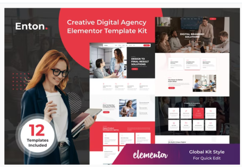 Enton - Creative Agency Elementor Template Kit