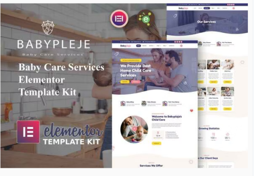 Babypleje - Baby Care Services Elementor Template Kit