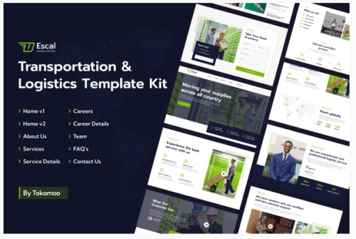 Escal | Transportation & Logistics Elementor Template Kit