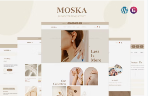 Moska - Fashion Jewelry Store WooCommerce Elementor Template Kit