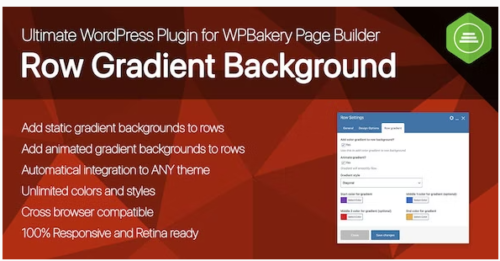 Ultimate Row Gradient Background for WPBakery Page Builder WordPress plugin