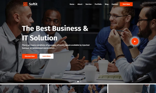 Softit - IT Solution Services and Technology WordPress Theme
