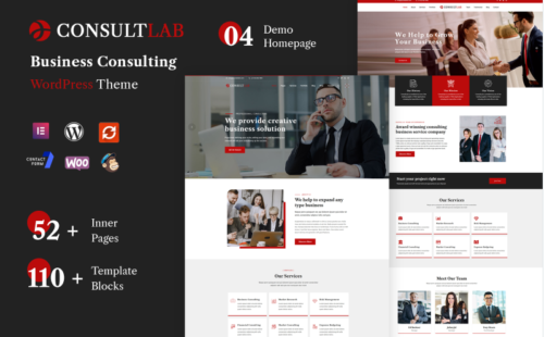 Consultlab - Business Consulting WordPress Theme