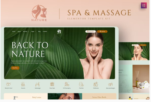 Nature - Spa & Massage Elementor Template Kit