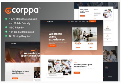 Corppa - Business & Portfolio Elementor Template Kit