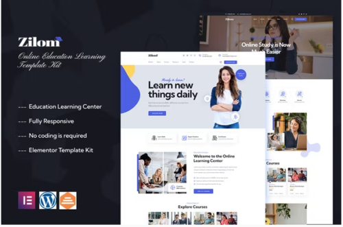 Zilom - Online Education Learning Elementor Template Kit