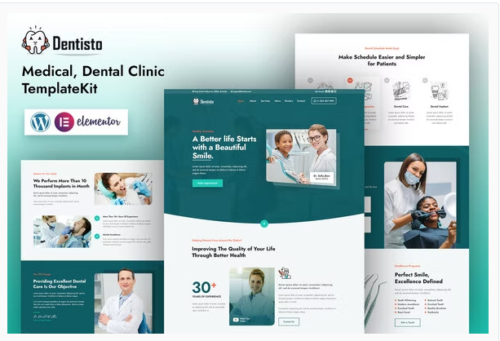 Dentisto | Dentist & Medical Elementor Template Kit
