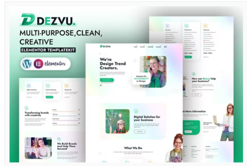 DezVu – Creative Agency Elementor Template Kit