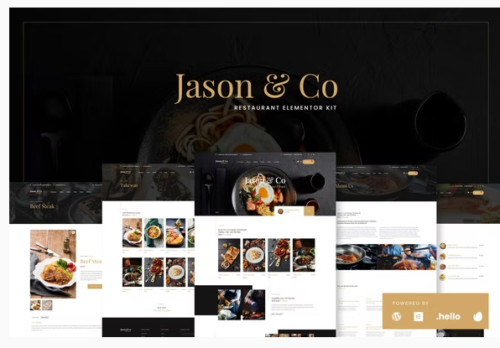 Jason & Co - Restaurant & Cafe Elementor Template Kit