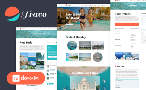 Travo - Travel & Tourism Elementor Wordpress Theme