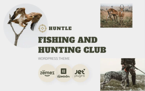 Huntle - Fishing and Hunting Club WordPress Theme