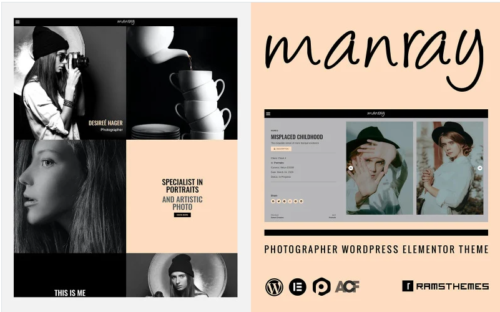 MANRAY - Photographer WordPress Theme