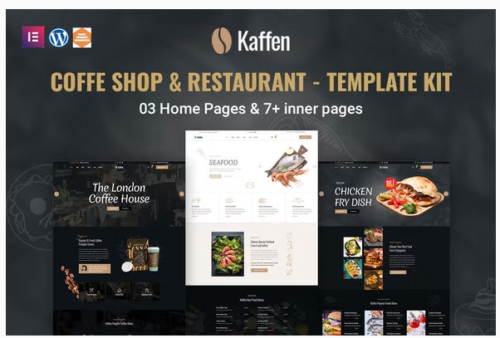 Kaffen - Coffe Shop & Restaurant Elementor Template Kit